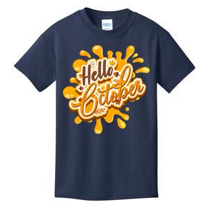 Hello October Fun Fall Kids T-Shirt