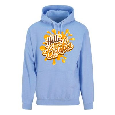 Hello October Fun Fall Unisex Surf Hoodie