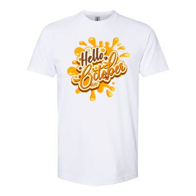 Hello October Fun Fall Softstyle® CVC T-Shirt