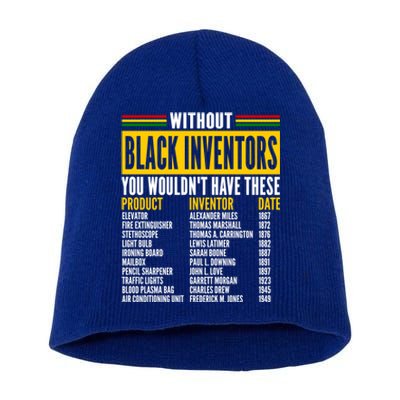 History Of Forgotten Black Inventors Black History Month Cute Gift Short Acrylic Beanie