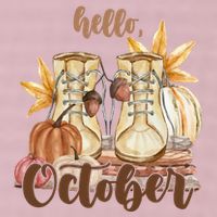 Hello October Fall Lover 25L Jumbo Tote