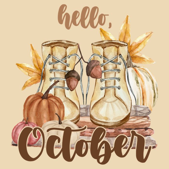 Hello October Fall Lover Zip Tote Bag