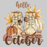 Hello October Fall Lover Tie-Dye T-Shirt
