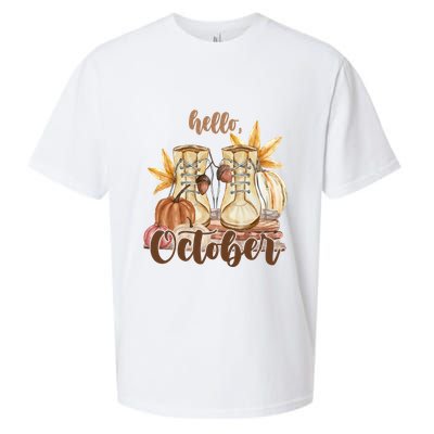 Hello October Fall Lover Sueded Cloud Jersey T-Shirt