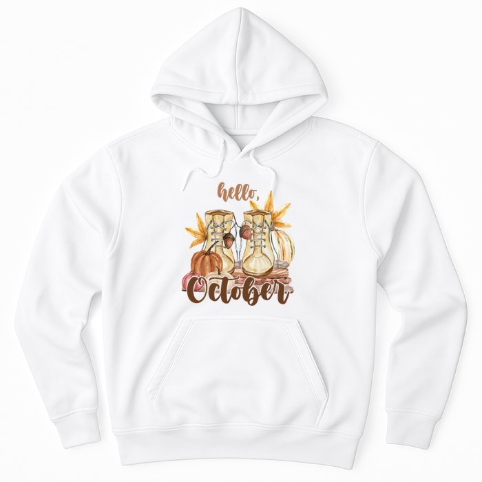 Hello October Fall Lover Hoodie