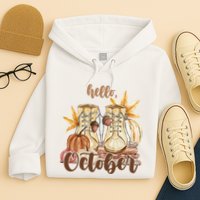 Hello October Fall Lover Hoodie