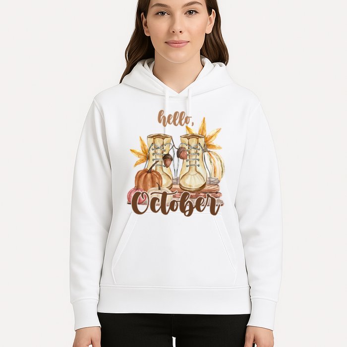 Hello October Fall Lover Hoodie