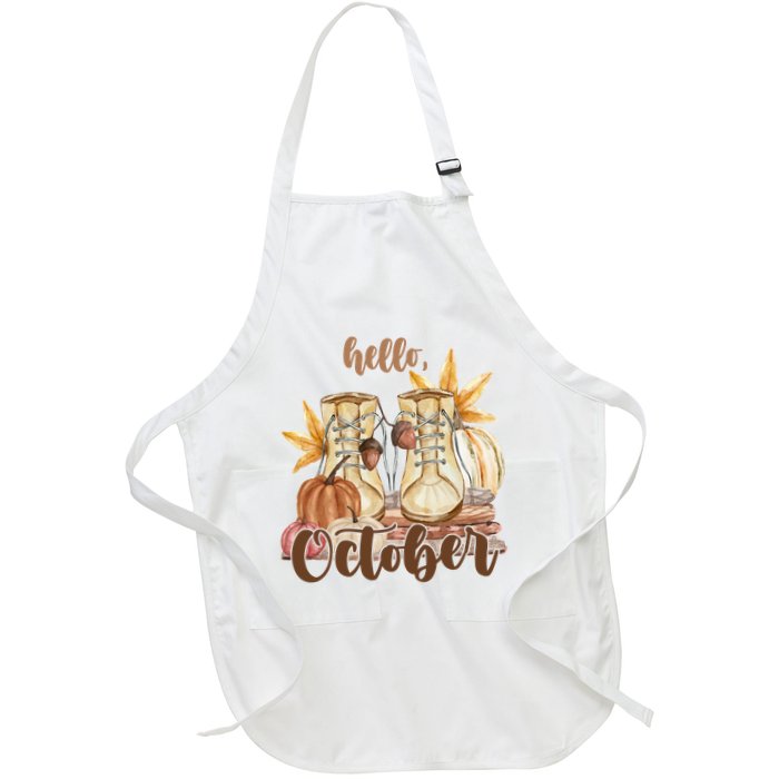Hello October Fall Lover Apron