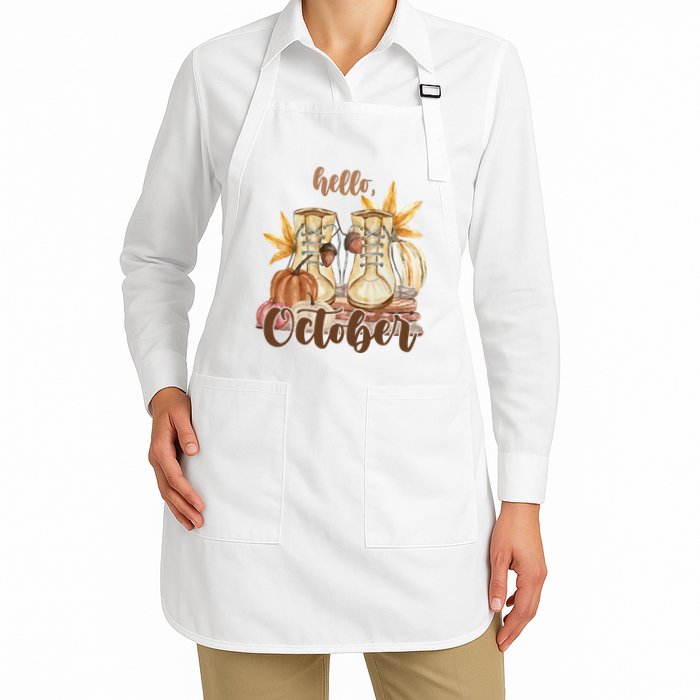 Hello October Fall Lover Apron