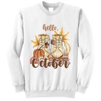 Hello October Fall Lover Sweatshirt