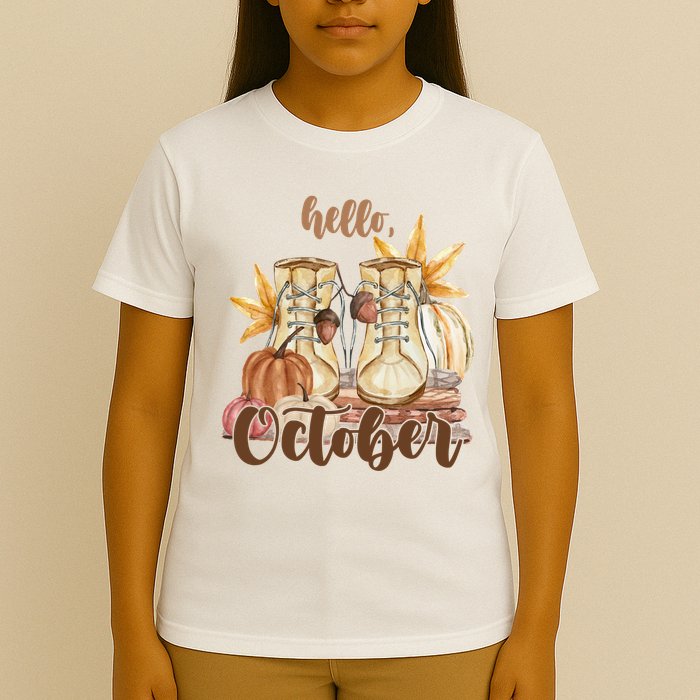 Hello October Fall Lover T-Shirt