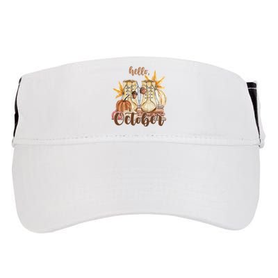 Hello October Fall Lover Adult Drive Performance Visor