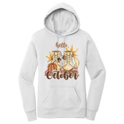 Hello October Fall Lover Women's Pullover Hoodie