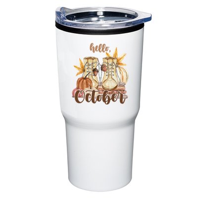 Hello October Fall Lover Tumbler