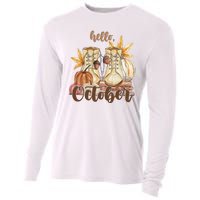 Hello October Fall Lover Cooling Performance Long Sleeve Crew