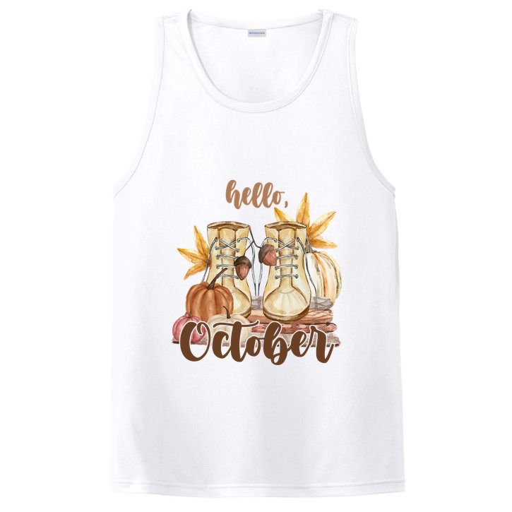Hello October Fall Lover PosiCharge Competitor Tank