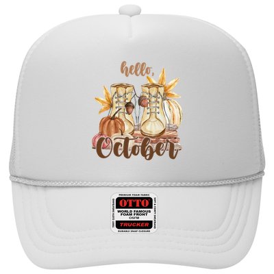 Hello October Fall Lover Trucker Hat