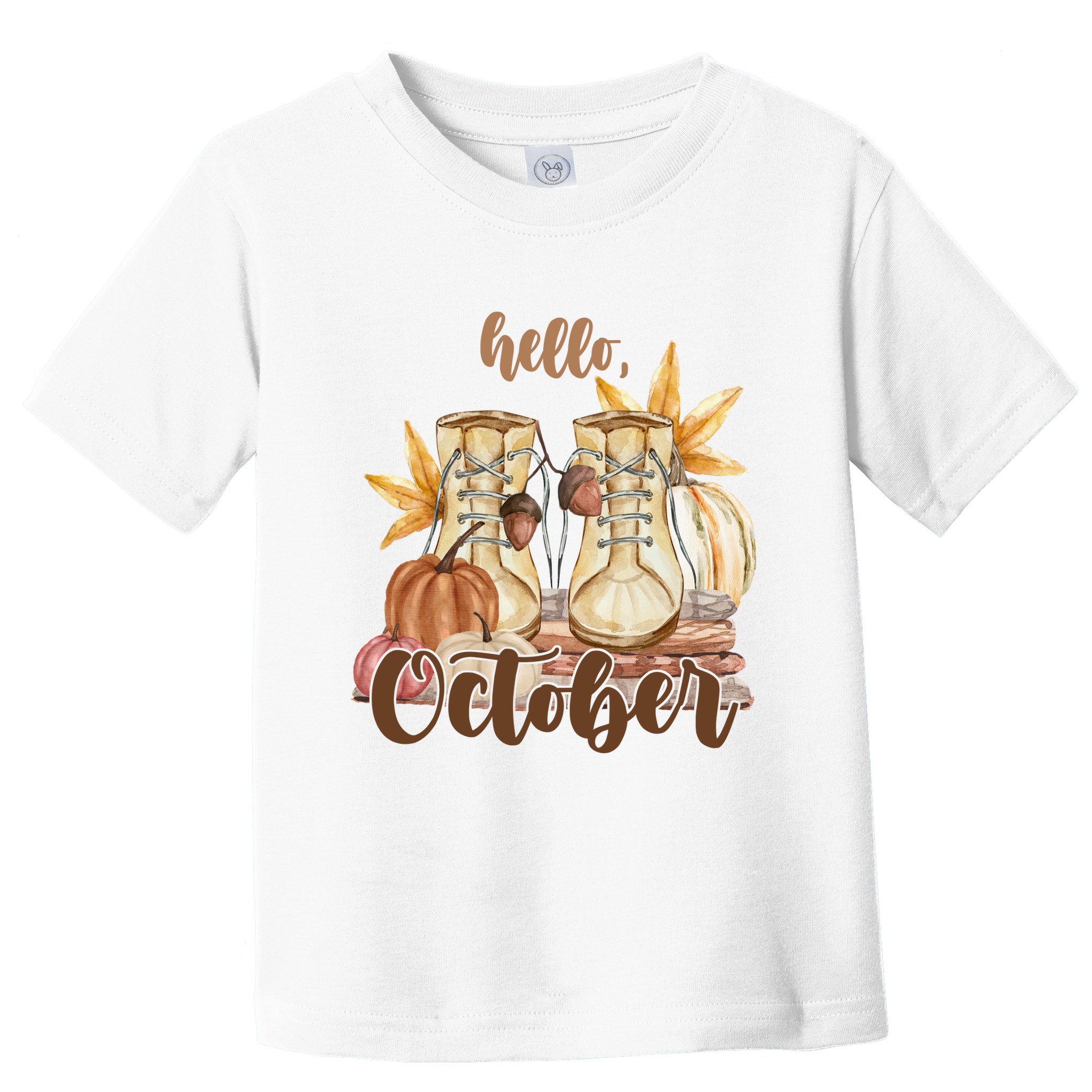 Hello October Fall Lover Toddler T-Shirt