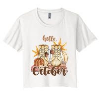 Hello October Fall Lover Crop Top