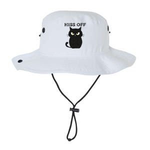 Hiss Off Funny Black Cat Hiss Off Meow Cat Legacy Cool Fit Booney Bucket Hat