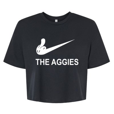 H8 Ou Fuck The Aggies Bella+Canvas Jersey Crop Tee