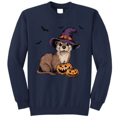 Halloween Otter Funny Witch Otter Tall Sweatshirt