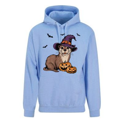 Halloween Otter Funny Witch Otter Unisex Surf Hoodie