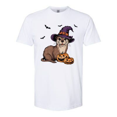 Halloween Otter Funny Witch Otter Softstyle CVC T-Shirt