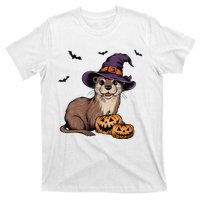 Halloween Otter Funny Witch Otter T-Shirt