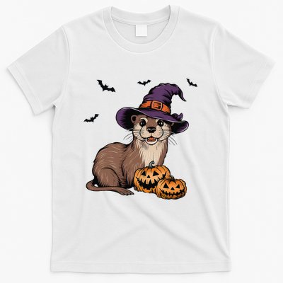 Halloween Otter Funny Witch Otter T-Shirt