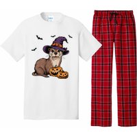 Halloween Otter Funny Witch Otter Pajama Set