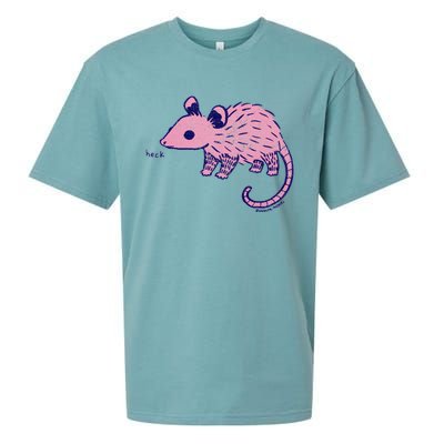 Heck Opossum Funny Animal Gift Sueded Cloud Jersey T-Shirt