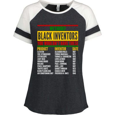 History Of Forgotten Black Inventors Black History Month Meaningful Gift Enza Ladies Jersey Colorblock Tee