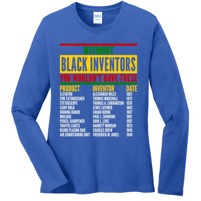 History Of Forgotten Black Inventors Black History Month Meaningful Gift Ladies Long Sleeve Shirt