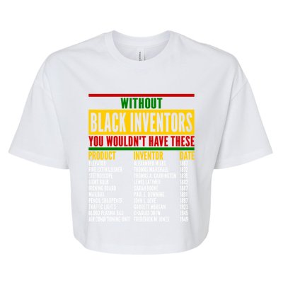 History Of Forgotten Black Inventors Black History Month Meaningful Gift Bella+Canvas Jersey Crop Tee