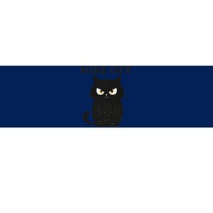 Hiss Off Funny Black Cat Hiss Off Meow Cat Bumper Sticker