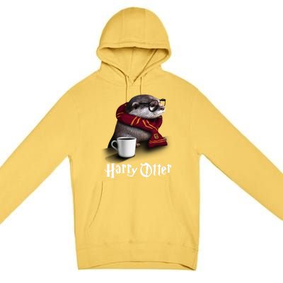 Hairy Otter Funny Christmas And Halloween Otter Gift Premium Pullover Hoodie