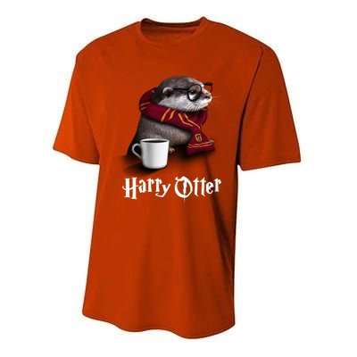 Hairy Otter Funny Christmas And Halloween Otter Gift Performance Sprint T-Shirt