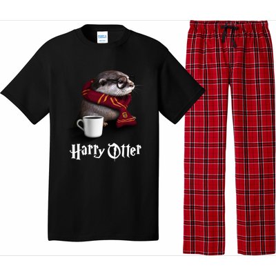 Hairy Otter Funny Christmas And Halloween Otter Gift Pajama Set