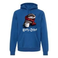 Hairy Otter Funny Christmas And Halloween Otter Gift Premium Hoodie