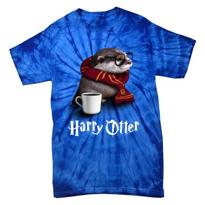 Hairy Otter Funny Christmas And Halloween Otter Gift Tie-Dye T-Shirt