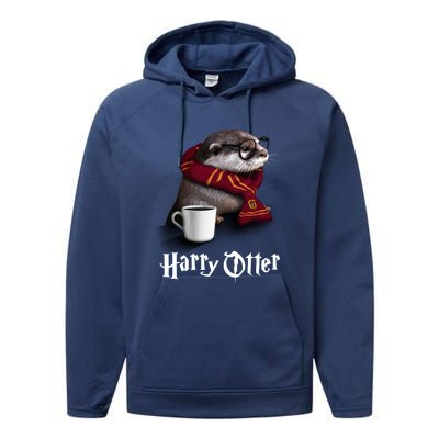 Hairy Otter Funny Christmas And Halloween Otter Gift Performance Fleece Hoodie