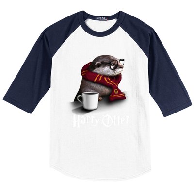 Hairy Otter Funny Christmas And Halloween Otter Gift Baseball Sleeve Shirt