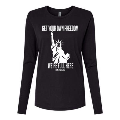 Hang Over Gang Get Your Own Freedom WeRe Full Here Womens Cotton Relaxed Long Sleeve T-Shirt