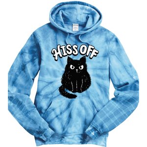 Hiss Off Grumpy Animal Lover Cute Kitten Cat Pet Owner Tie Dye Hoodie