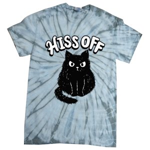 Hiss Off Grumpy Animal Lover Cute Kitten Cat Pet Owner Tie-Dye T-Shirt