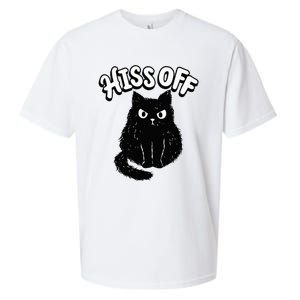 Hiss Off Grumpy Animal Lover Cute Kitten Cat Pet Owner Sueded Cloud Jersey T-Shirt