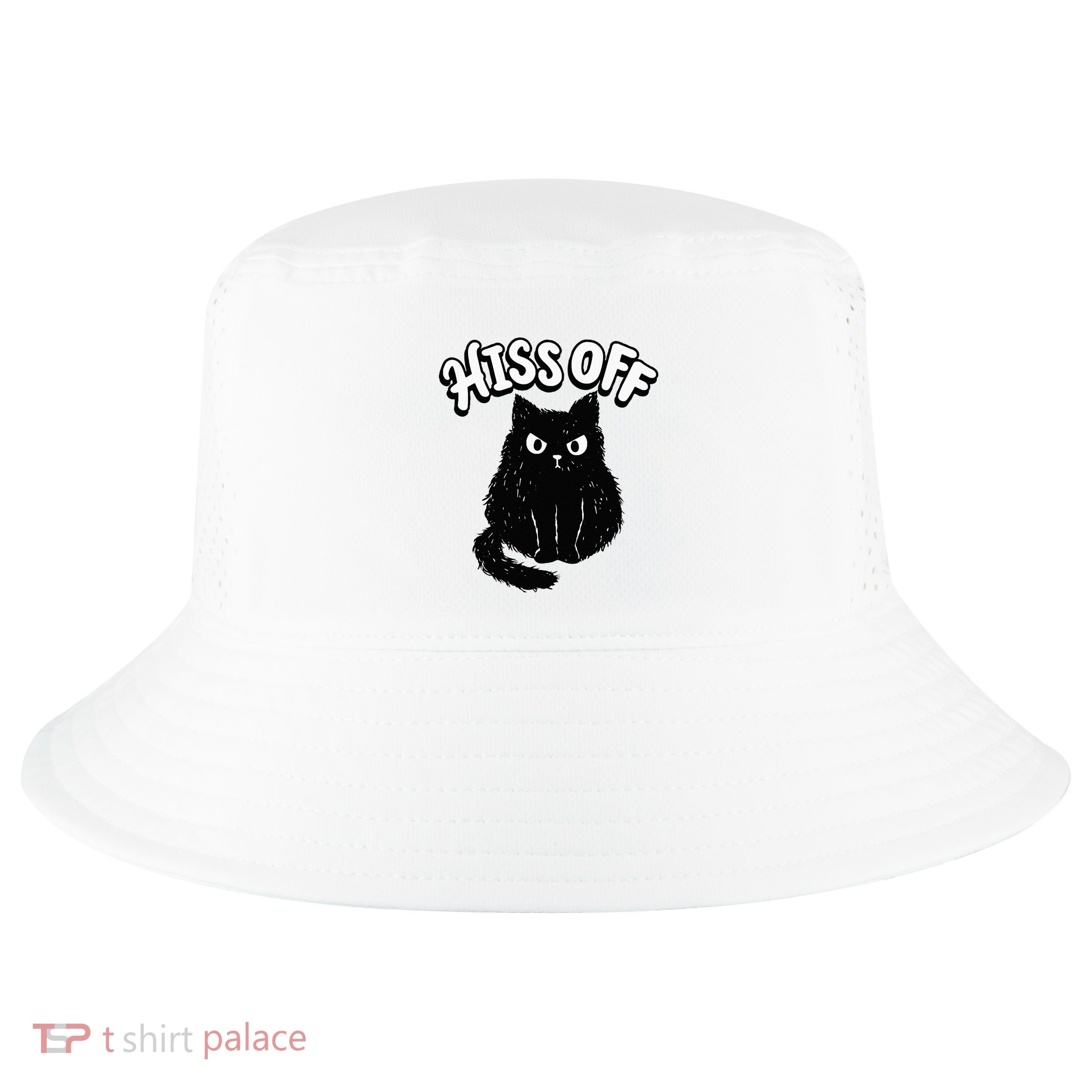 Hiss Off Grumpy Animal Lover Cute Kitten Cat Pet Owner Cool Comfort Performance Bucket Hat