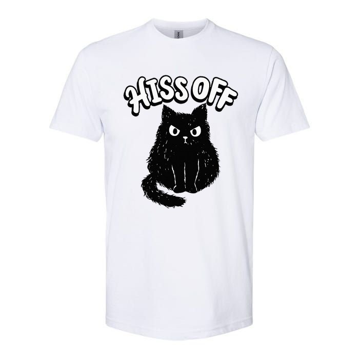 Hiss Off Grumpy Animal Lover Cute Kitten Cat Pet Owner Softstyle CVC T-Shirt