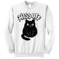 Hiss Off Grumpy Animal Lover Cute Kitten Cat Pet Owner Sweatshirt